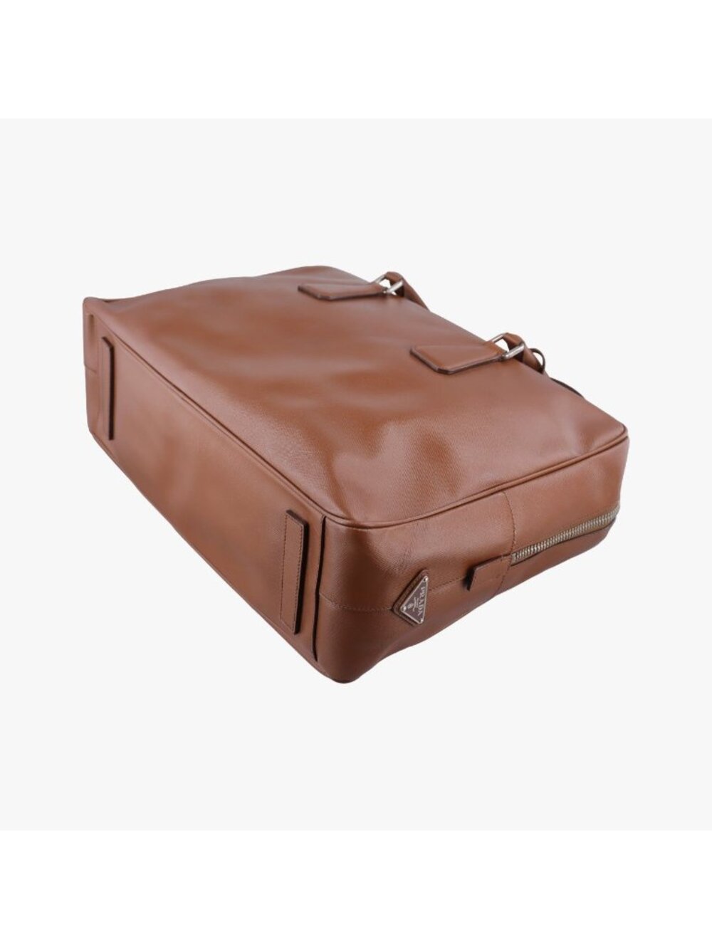 ★SOLD★ Prada Business Briefcase Brown Saffiano Leather - Picture 4 of 15